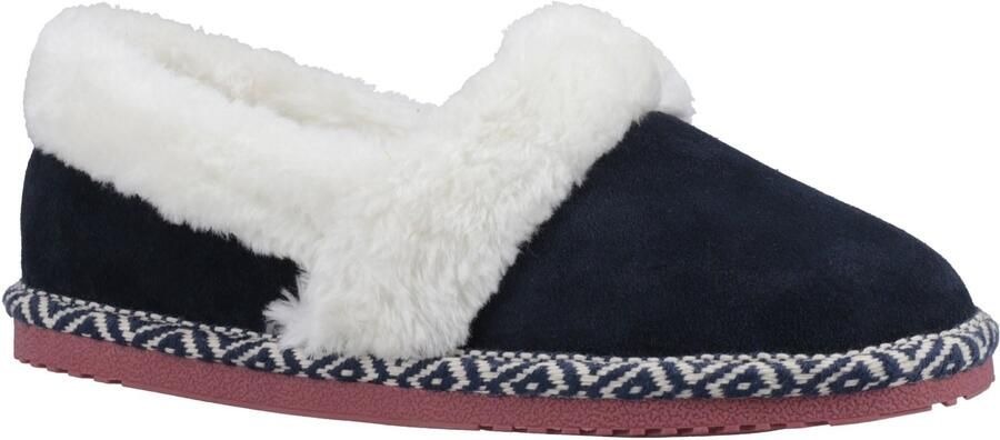 Hush Puppies Ariel Suède Vrouwen Slippers Navy