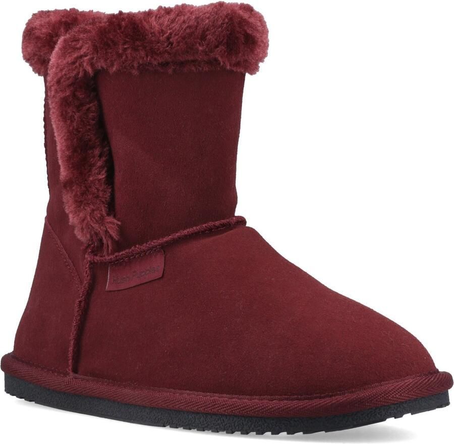 Hush Puppies Ashleigh Suede Dames Bordeaux Slippers