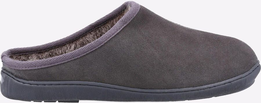 Hush Puppies Ashton Suede Heren Grijze Pantoffels