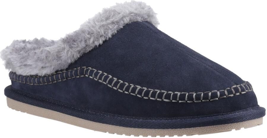 Hush Puppies Atticus Suède Heren Navy Slippers