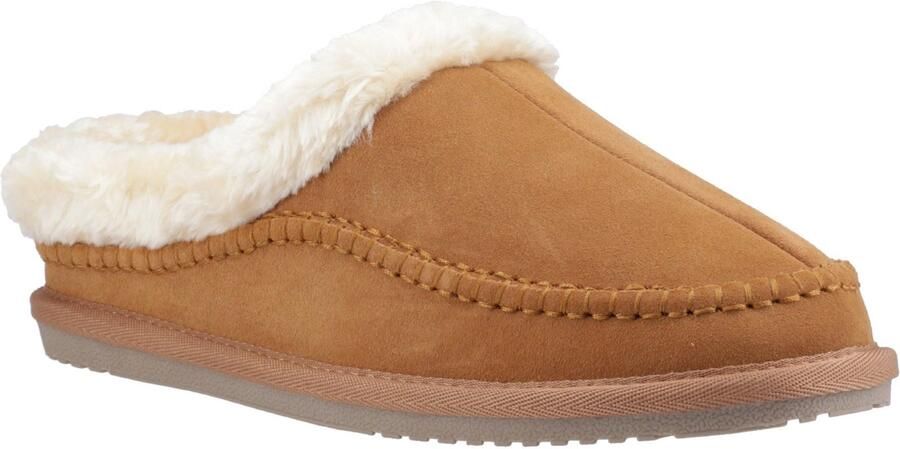 Hush Puppies Atticus Suède Heren Tan Slippers