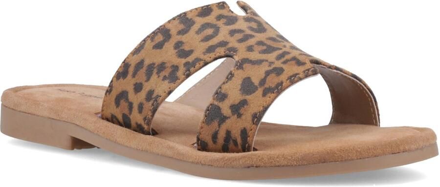 Hush Puppies Azalea Leren Dames Leopard Sandalen