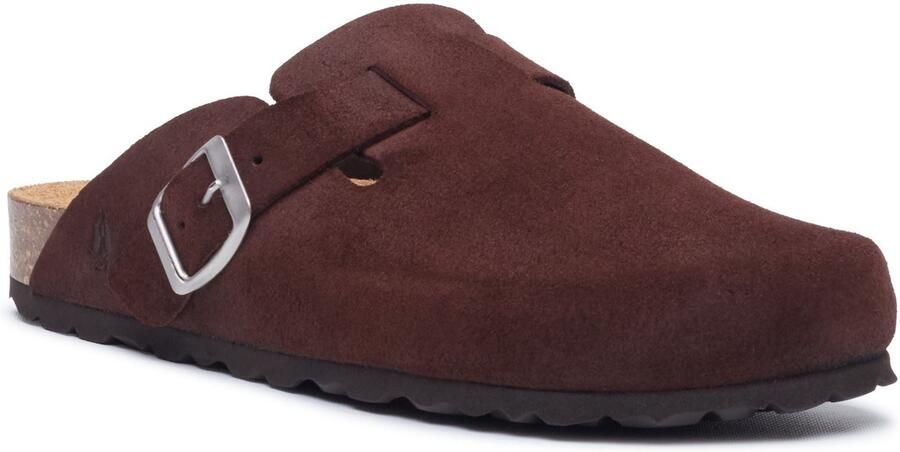 Hush Puppies Bailey Suède Dames Chocolade Muilen