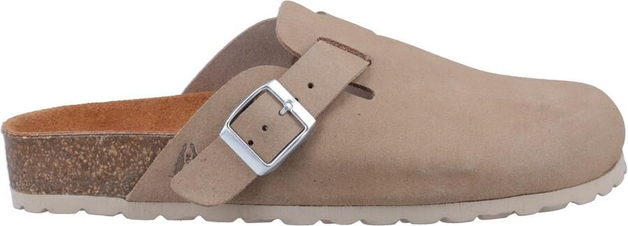 Hush Puppies Bailey Suede Dames Taupe Muiltjes