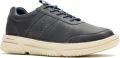 Hush Puppies Baylor Leren Heren Sneakers Marineblauw - Marineblauw