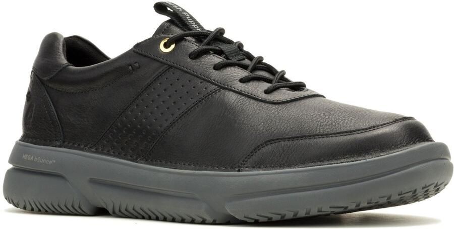 Hush Puppies Baylor Leren Herenschoen Zwart