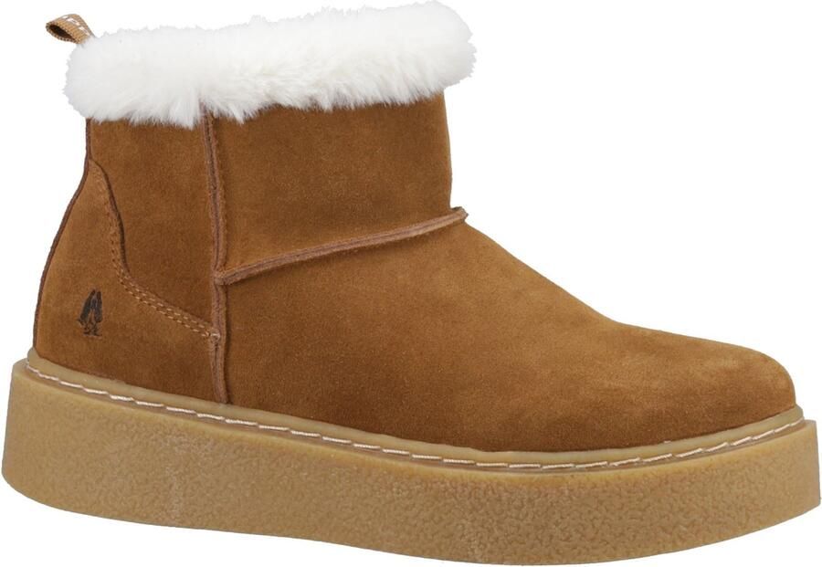 Hush Puppies Becca Dames Suède Tan Winter Enkellaarzen