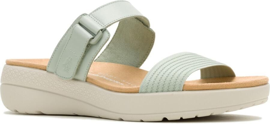 Hush Puppies Breathe Gore Leer Dames Sage Standaard Sandalen