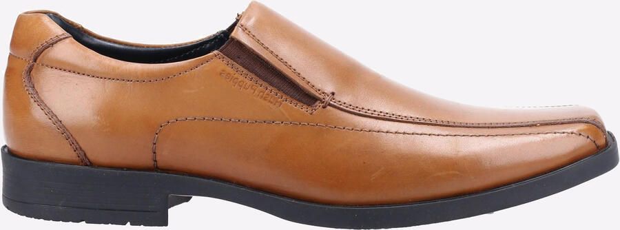 Hush Puppies Brody Leren Heren Instappers In Tan