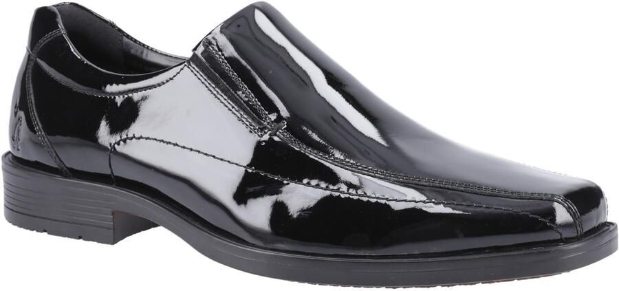 Hush Puppies Brody Leren Zwarte Instapschoenen Voor Heren