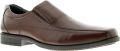 Hush Puppies brody slip op leer heren smart shoes bruin - Bruin