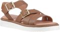 Hush Puppies Cady Leren Dames Tan Sandalen - Cognac