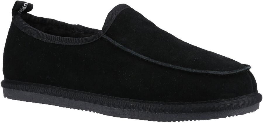 Hush Puppies Charles Suède Herenpantoffels Zwart