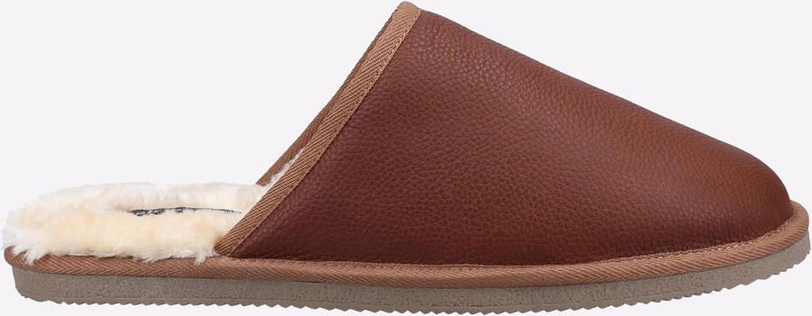 Hush Puppies Coady Suède Heren Pantoffels In Het Beige