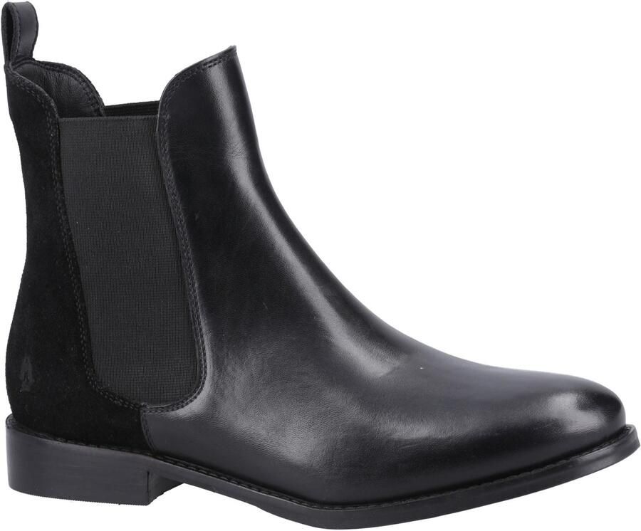 Hush Puppies Colette Suède Dames Zwart Laarzen