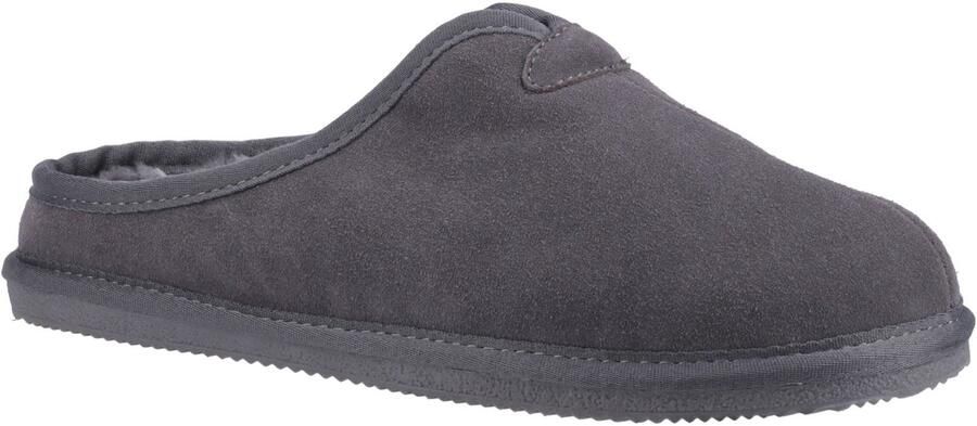 Hush Puppies Conrad Suède Herenpantoffels Grijs