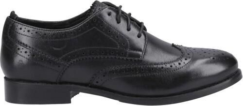 Hush Puppies Dames Natalia Leren Brogues (Zwart Zwart)