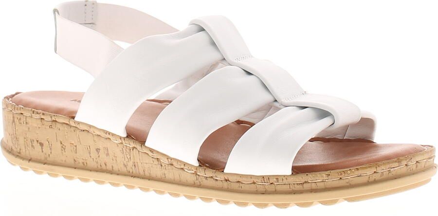 Hush Puppies Dames Sandalen Eden Leer Elastisch wit