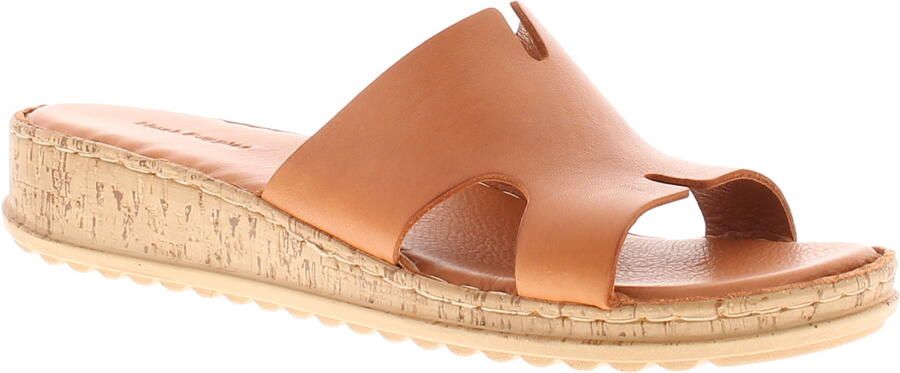 Hush Puppies Dames Sandalen Lage Hak Eloise Leer Instapper tan