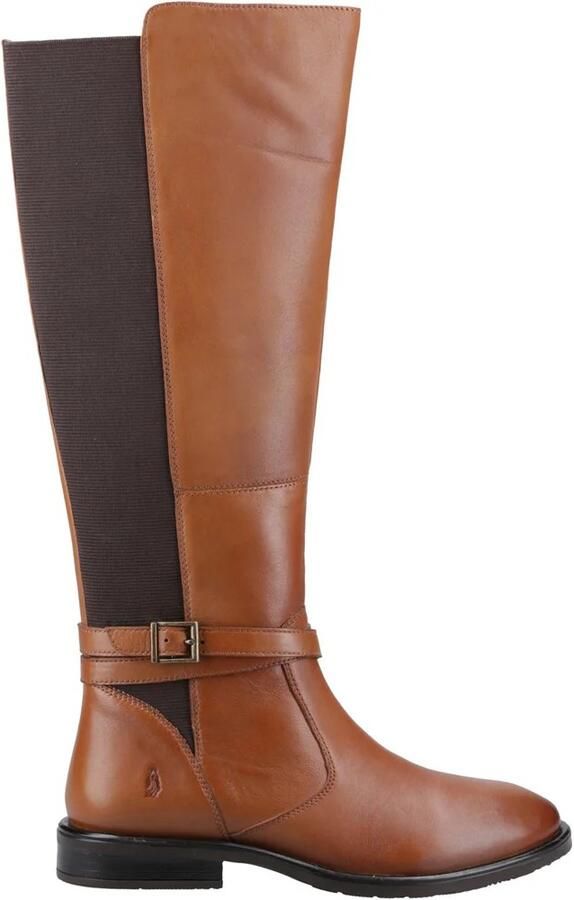 Hush Puppies Dames Victoria Leren Lange Laarzen (Tan)
