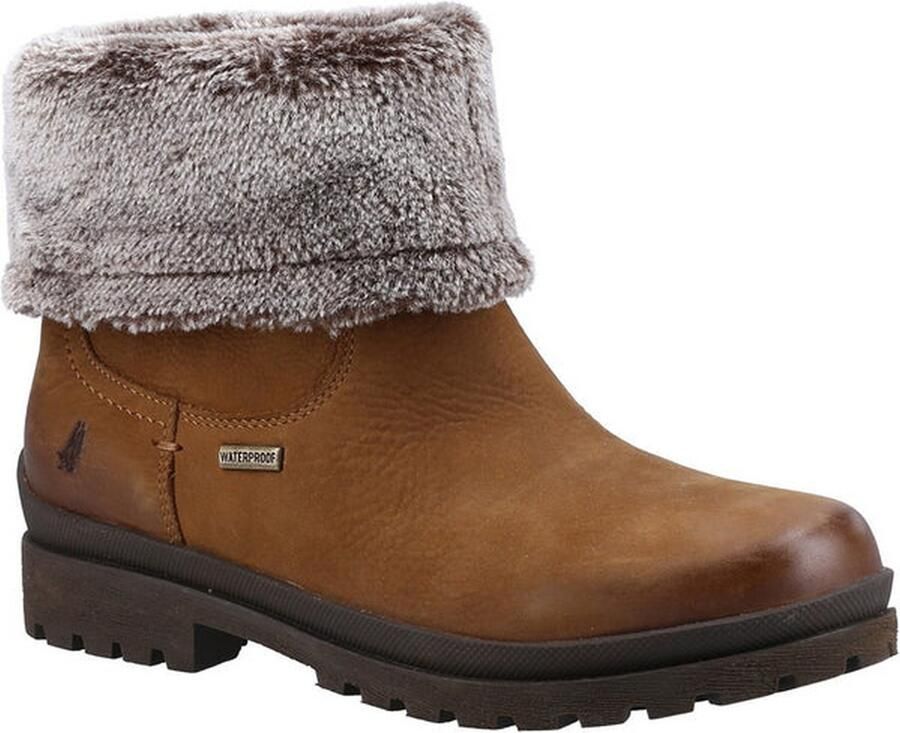 Hush Puppies Dames Alice enkellaarsjes (Kameel)