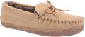 Hush Puppies Dames Allie Slip On Leather Slipper (Tan) - Cognac