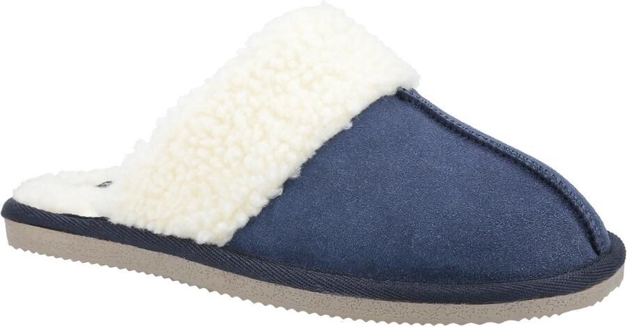 Hush Puppies Dames Arianna Suède Slippers (Marine)