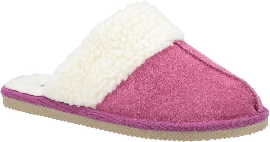 Hush Puppies Dames Arianna Suède Slippers (Roze)