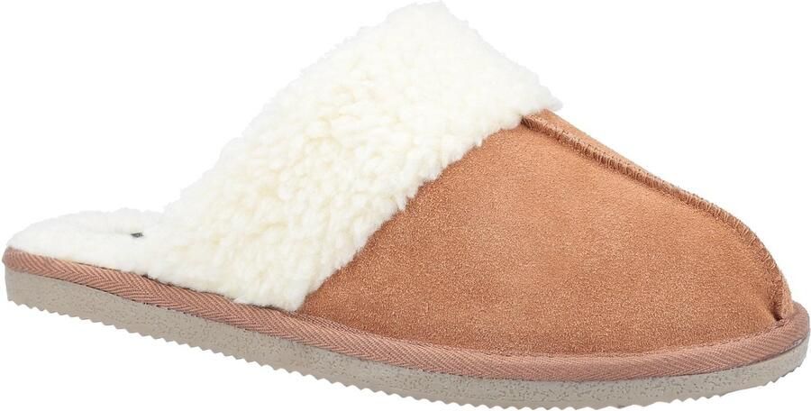 Hush Puppies Dames Arianna Suède Slippers (Tan)