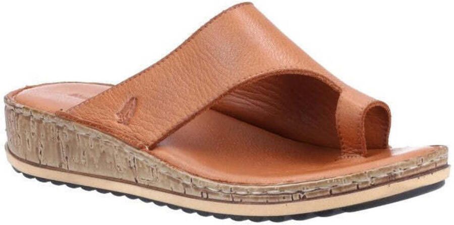 Hush Puppies Dames Elissa Suède Sandalen (Bruin Crème)
