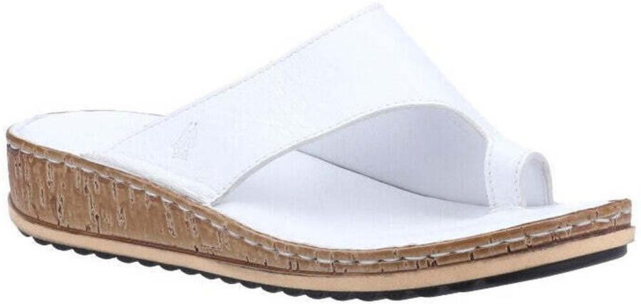 Hush Puppies Dames Elissa Suède Sandalen (Wit Crème)