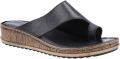 Hush Puppies Dames Elissa Suède Sandalen (Zwart Crème) - Zwart