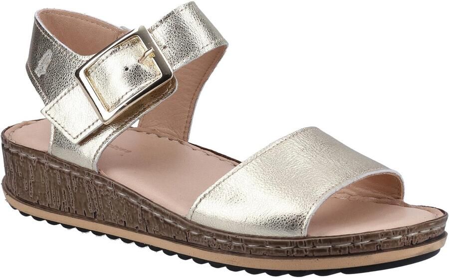 Hush Puppies Dames Ellie leren sandalen (Goud)