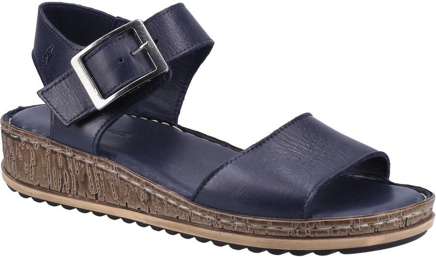 Hush Puppies Dames Ellie leren sandalen (Marine)