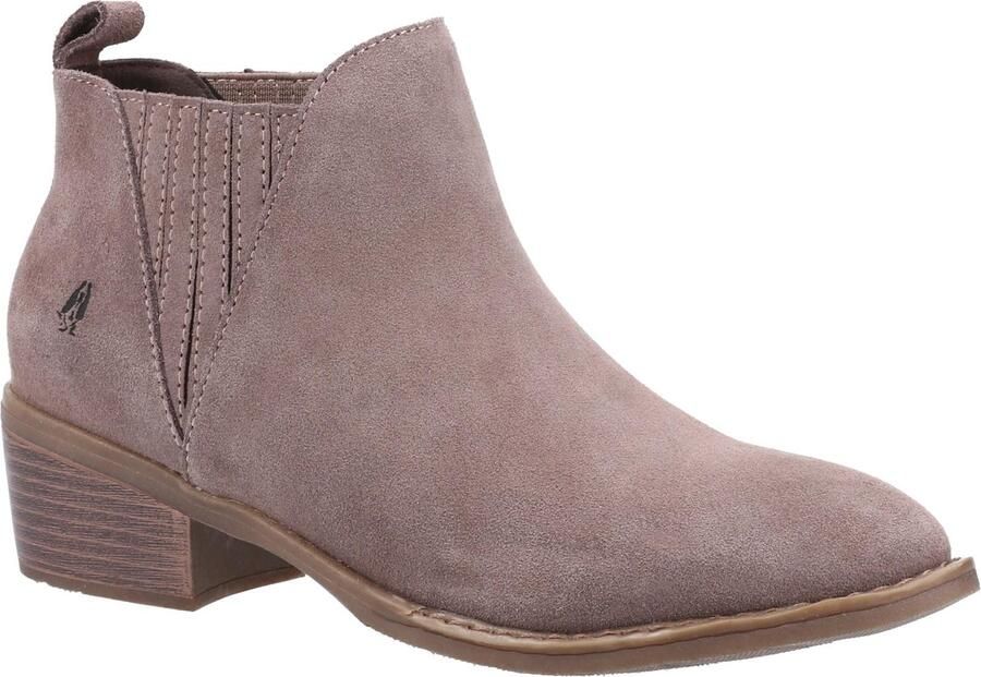 Hush Puppies Dames Isobel enkellaarsjes van suède (Taupe)