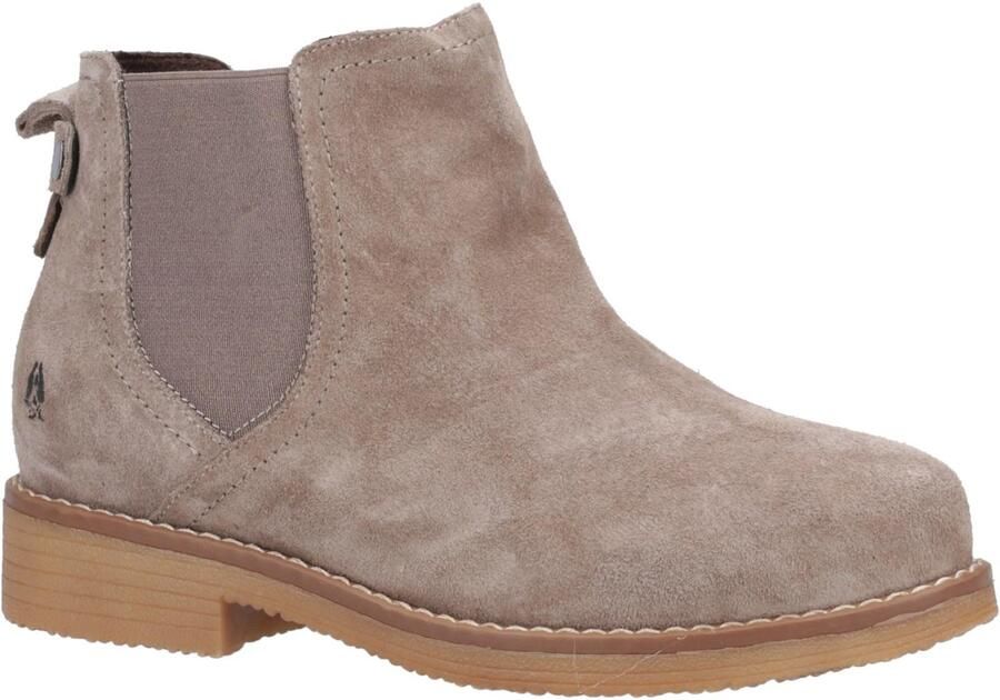 Hush Puppies Dames Maddy Suede Brede Enkellaarsjes (Grijs)