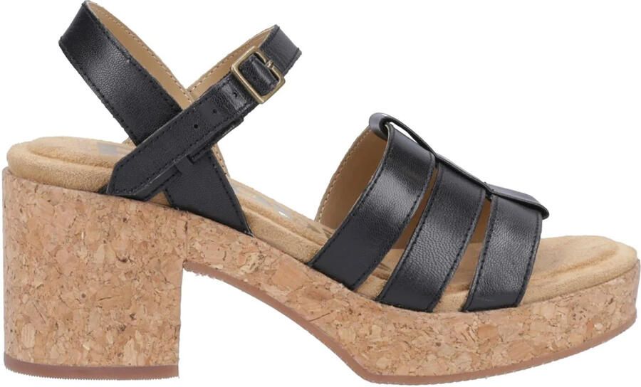 Hush Puppies Dames Poppy Fisherman Sandalen (Zwart)