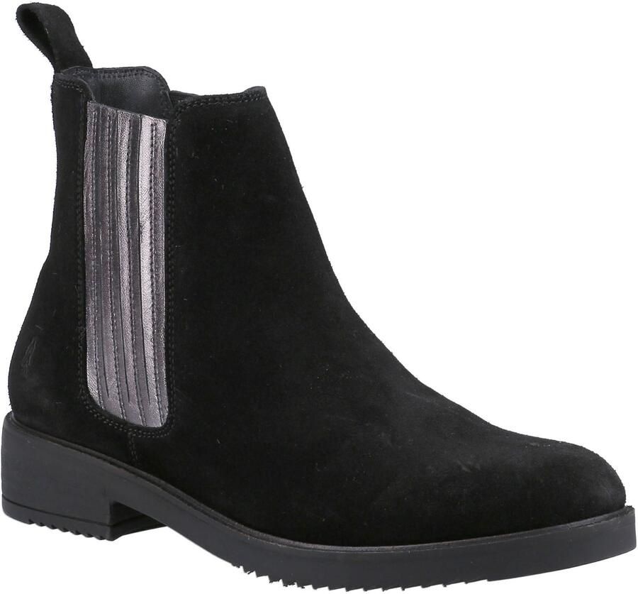 Hush Puppies Dames Stella Leren Enkellaarsjes (Zwart)