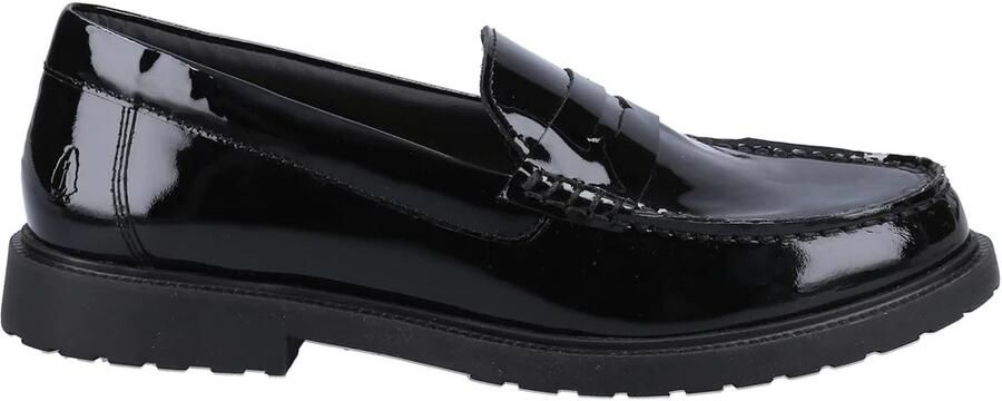 Hush Puppies Dames Verity Leren Loafers (Zwart octrooi)