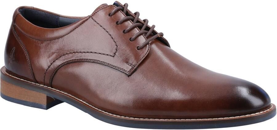 Hush Puppies Damien Veterschoenen van Leer voor Mannen in Chocolade