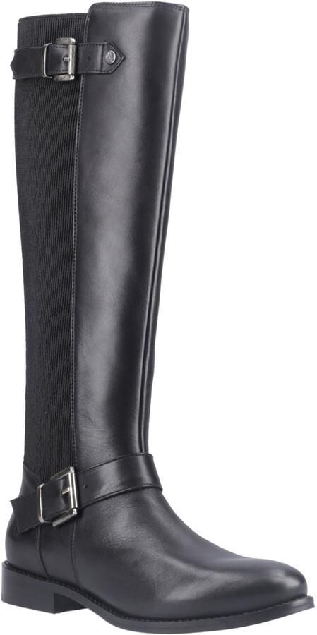 Hush Puppies Daphne Leren Dames Zwarte Laarzen