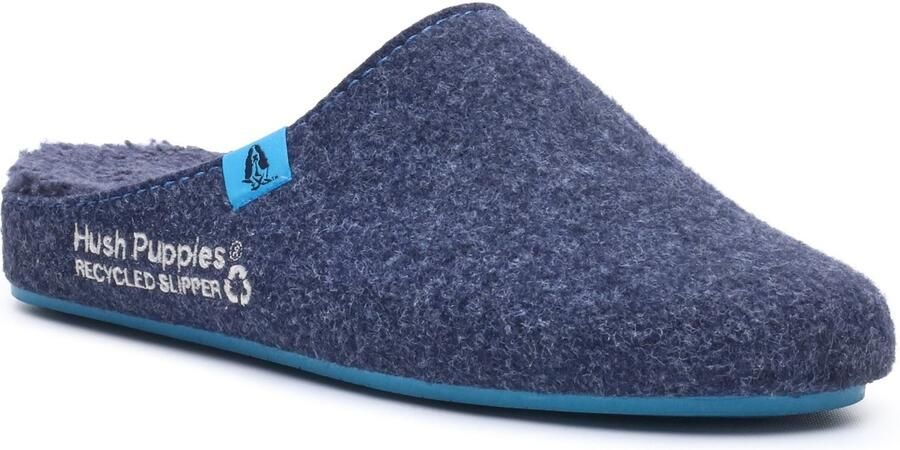 Hush Puppies De Goede Polyester Heren Navy Blauwe Slippers