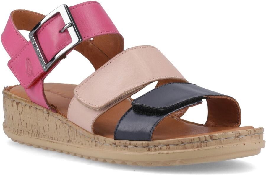 Hush Puppies Eliana Leren Dames Fuchsia Sandalen