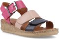 Hush Puppies Eliana Leren Dames Fuchsia Sandalen - Roze