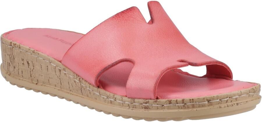 Hush Puppies Eloise Leren Dames Koraal Sandalen