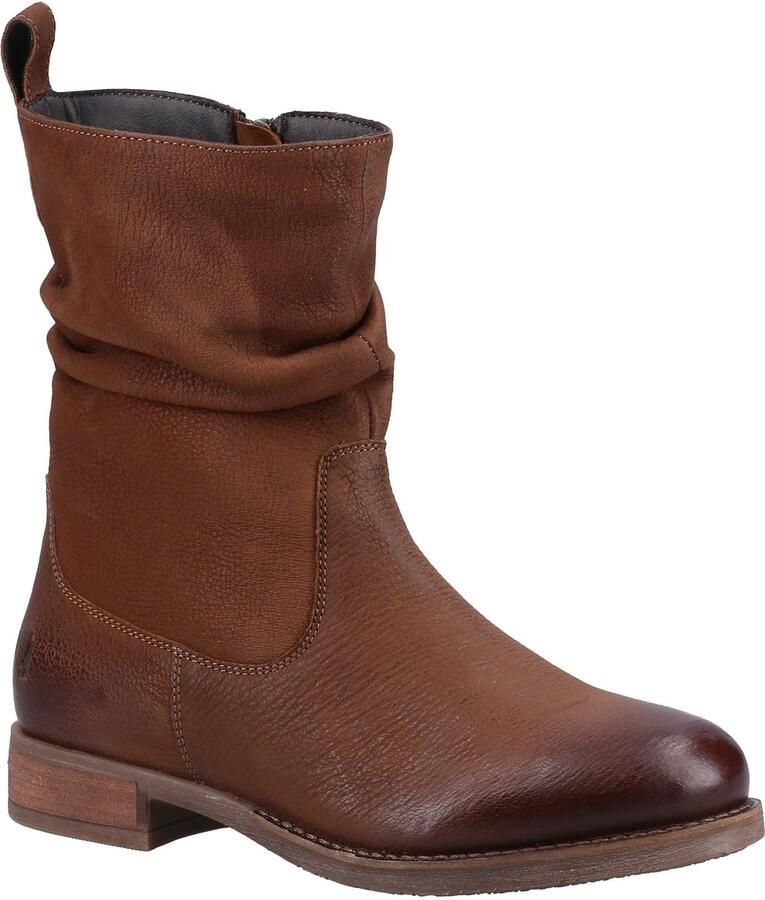 Hush Puppies Emilia Leren Vrouwen Laarzen Tan
