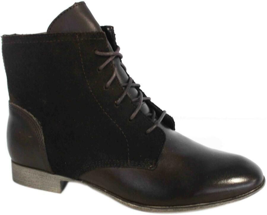 Hush Puppies Farland Enkellaarsjes Leer Donkerbruin Schoenen Dames H506631 B34B