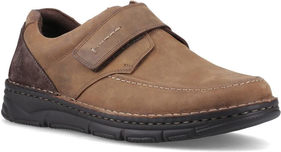 Hush Puppies Forde Klittenbandschoenen van Leer voor Mannen in Tan