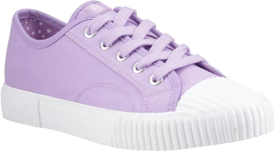 Hush Puppies Freya Canvas Textiel Dames Lilac Sneakers