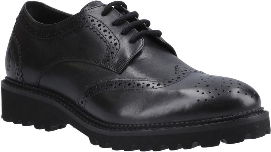 Hush Puppies Gabi Lace Up Meisjes Zwart Leren Brogues